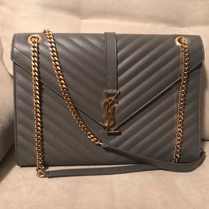 pre-owned saint laurent shoulder bag
